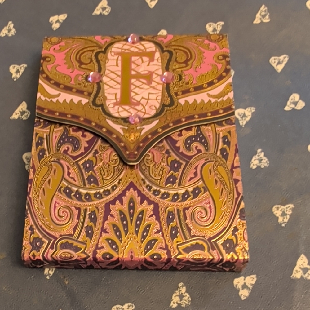 Punch Studio Pink and Gold Paisley Notepad